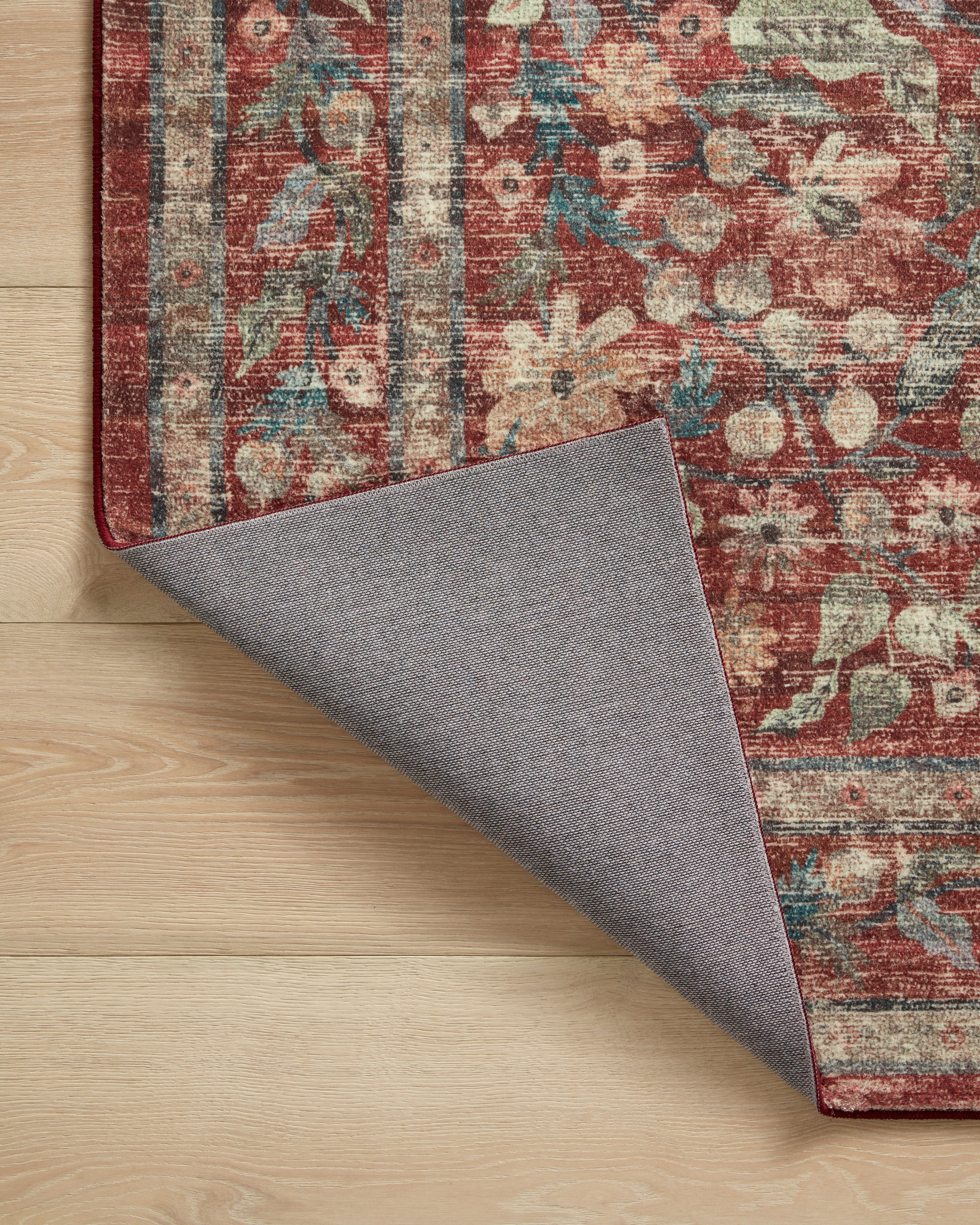 Rifle Paper Co. x Loloi Courtyard Eve Crimson Rug 3-patterned rugs Loloi