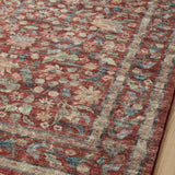 Rifle Paper Co. x Loloi Courtyard Crimson Oval Rug RUGS - synthetic Loloi