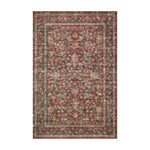 Rifle Paper Co. x Loloi Courtyard Crimson Oval Rug RUGS - synthetic Loloi 2'3" x 3'9" Oval