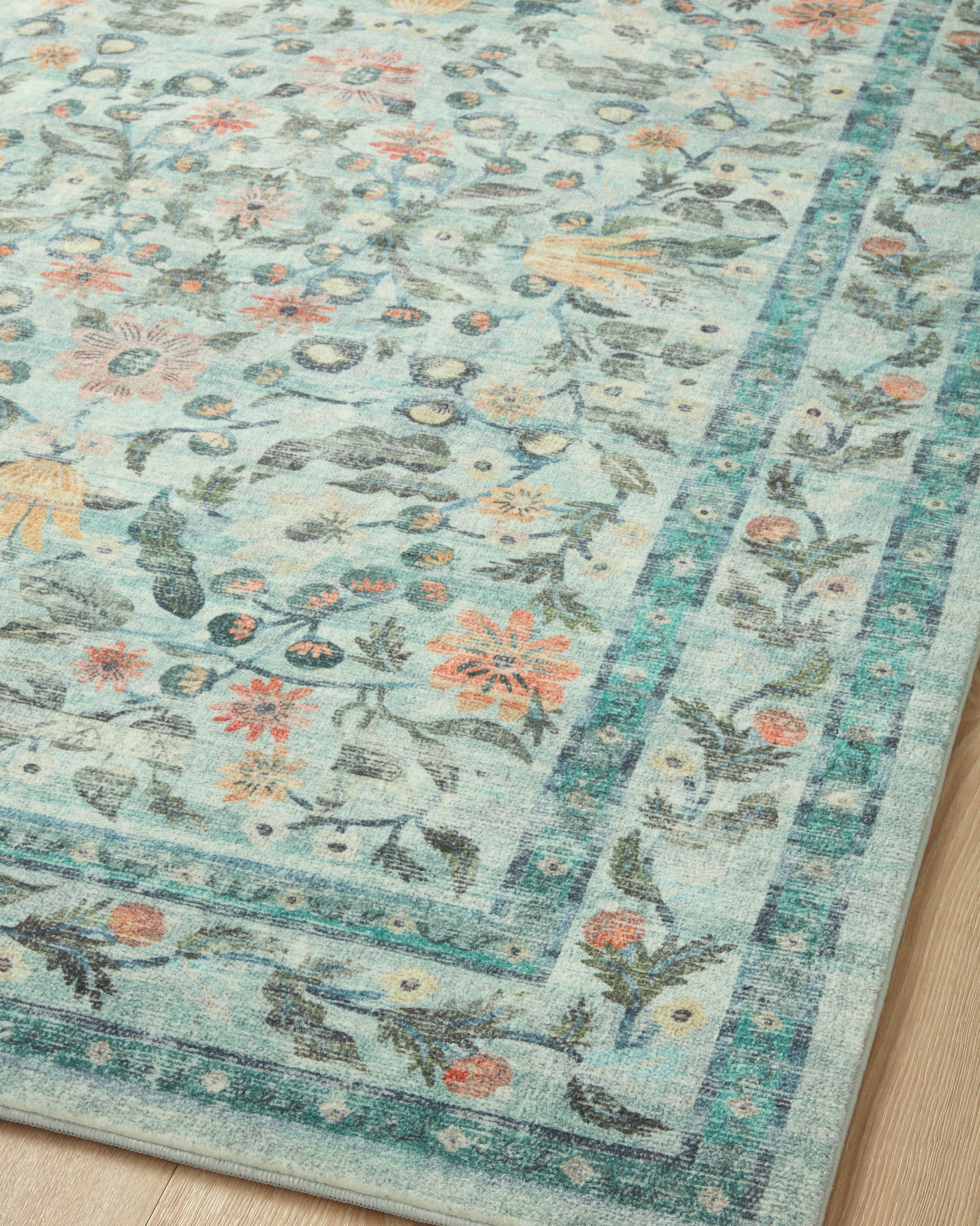 Rifle Paper Co. x Loloi Courtyard Eve Sage Rug 3-patterned rugs Loloi