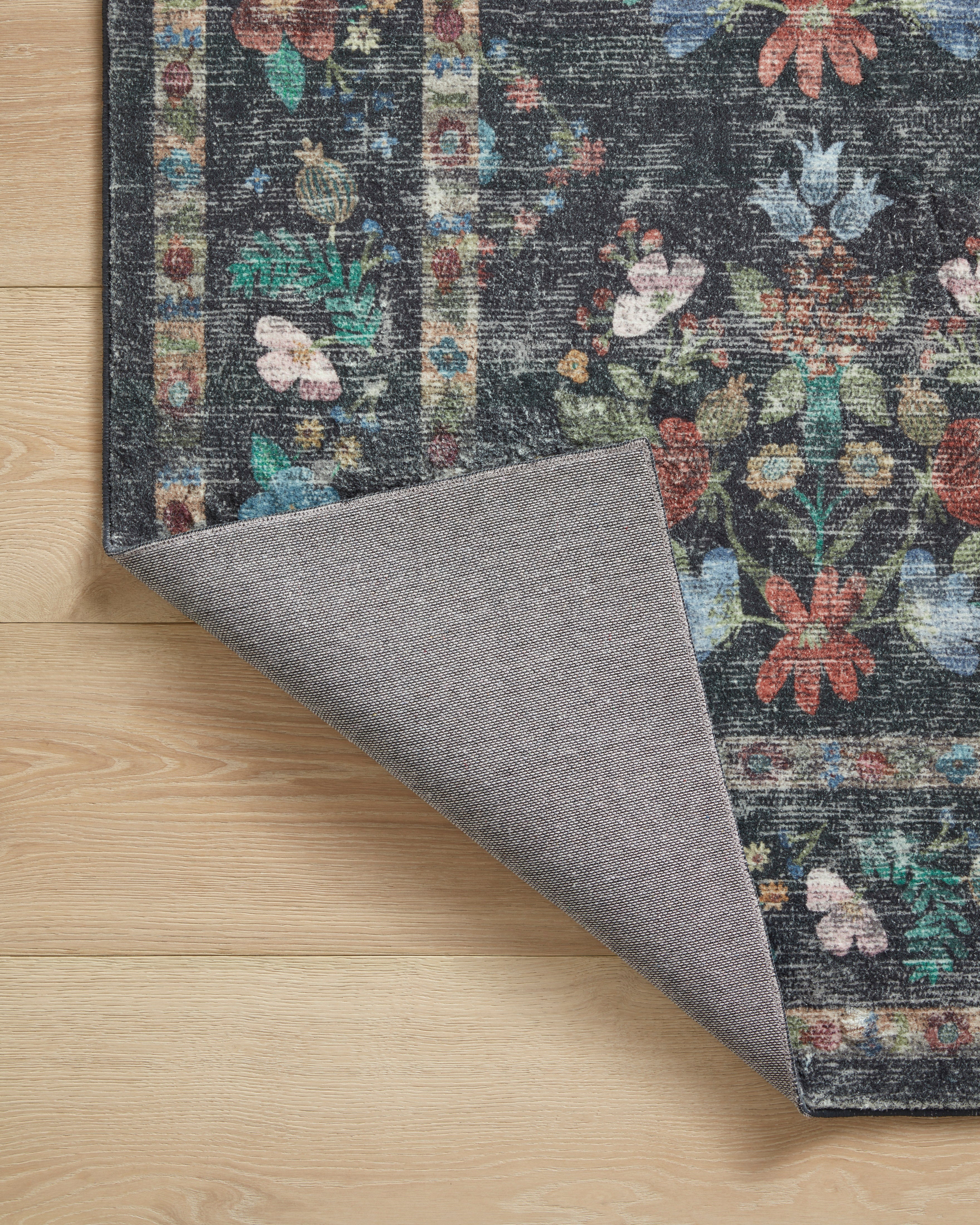 Rifle Paper Co. x Loloi Courtyard Seville Charcoal Rug 3-patterned rugs Loloi