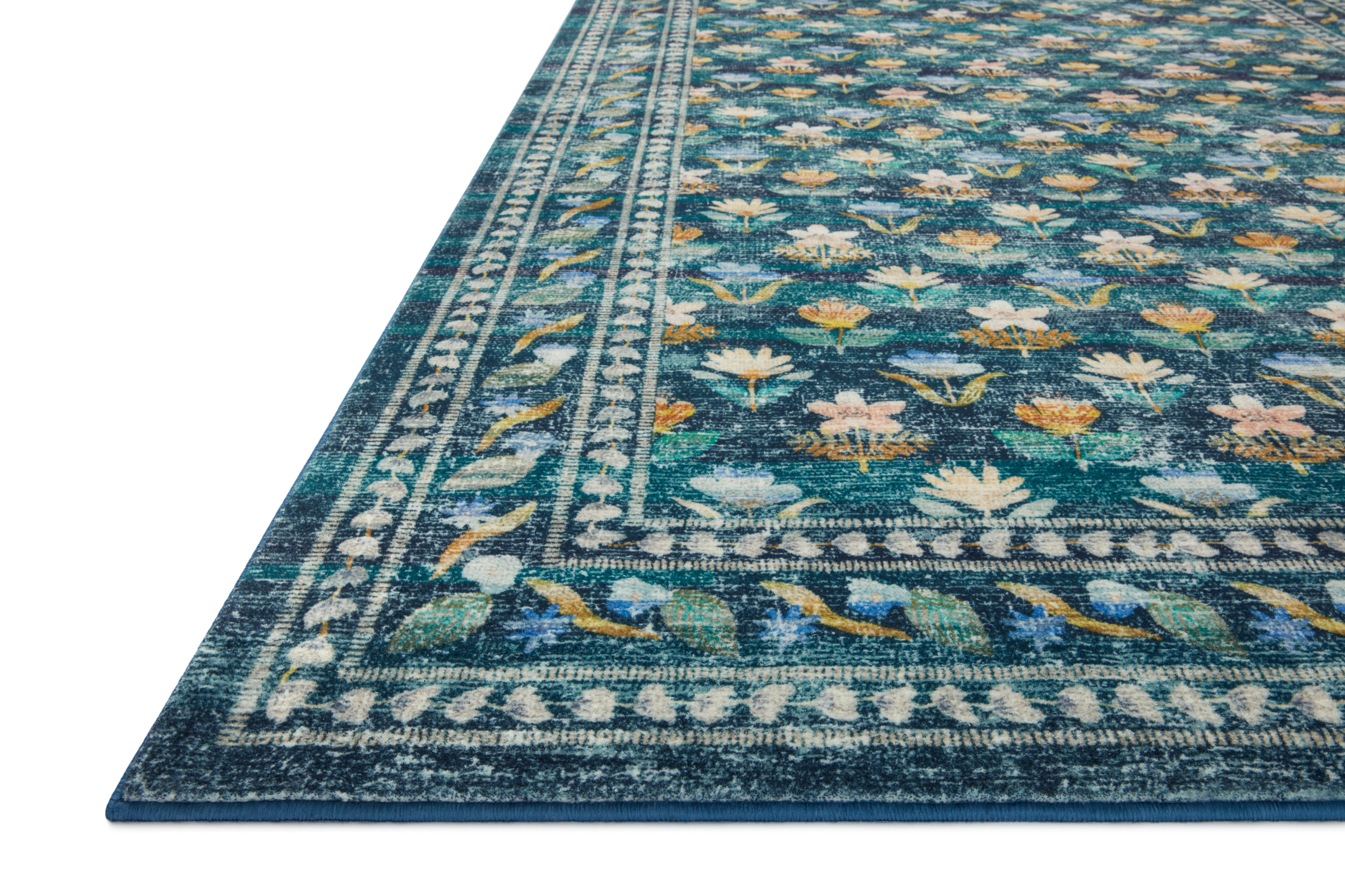 Rifle Paper Co. x Loloi Courtyard Hadley Emerald Rug 3-patterned rugs Loloi