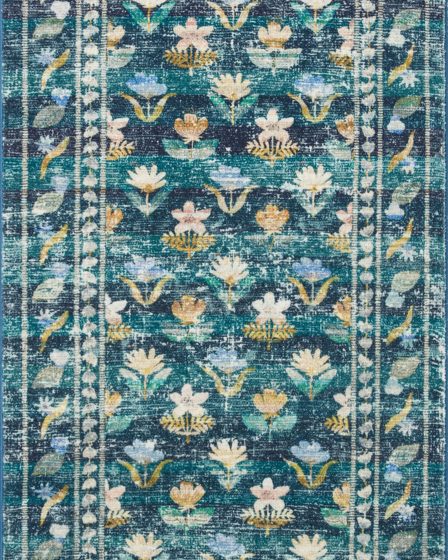 Rifle Paper Co. x Loloi Courtyard Emerald Rug RUGS - synthetic Loloi