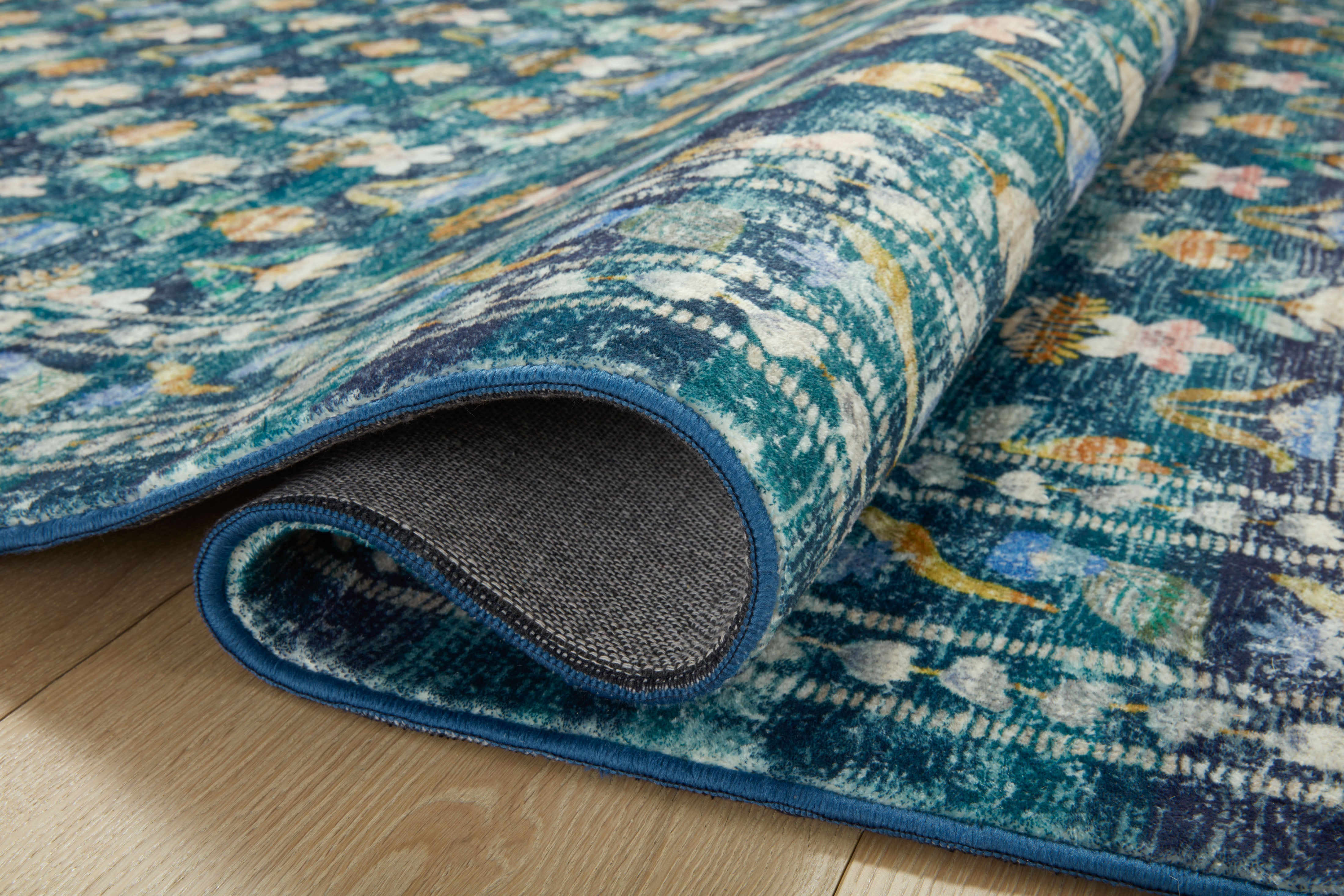 Rifle Paper Co. x Loloi Courtyard Hadley Emerald Rug 3-patterned rugs Loloi