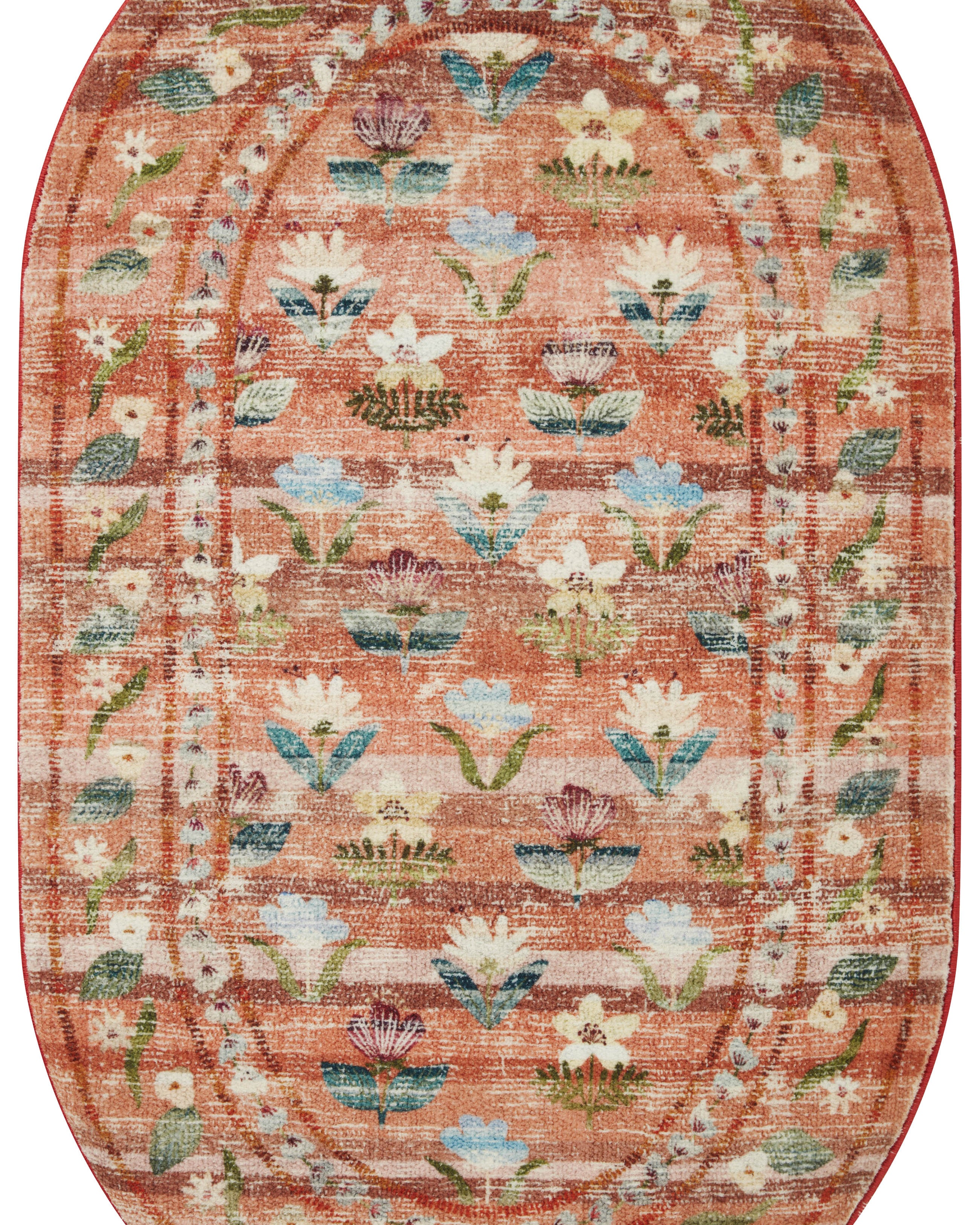 Rifle Paper Co. x Loloi Courtyard Terracotta Oval Rug RUGS - synthetic Loloi