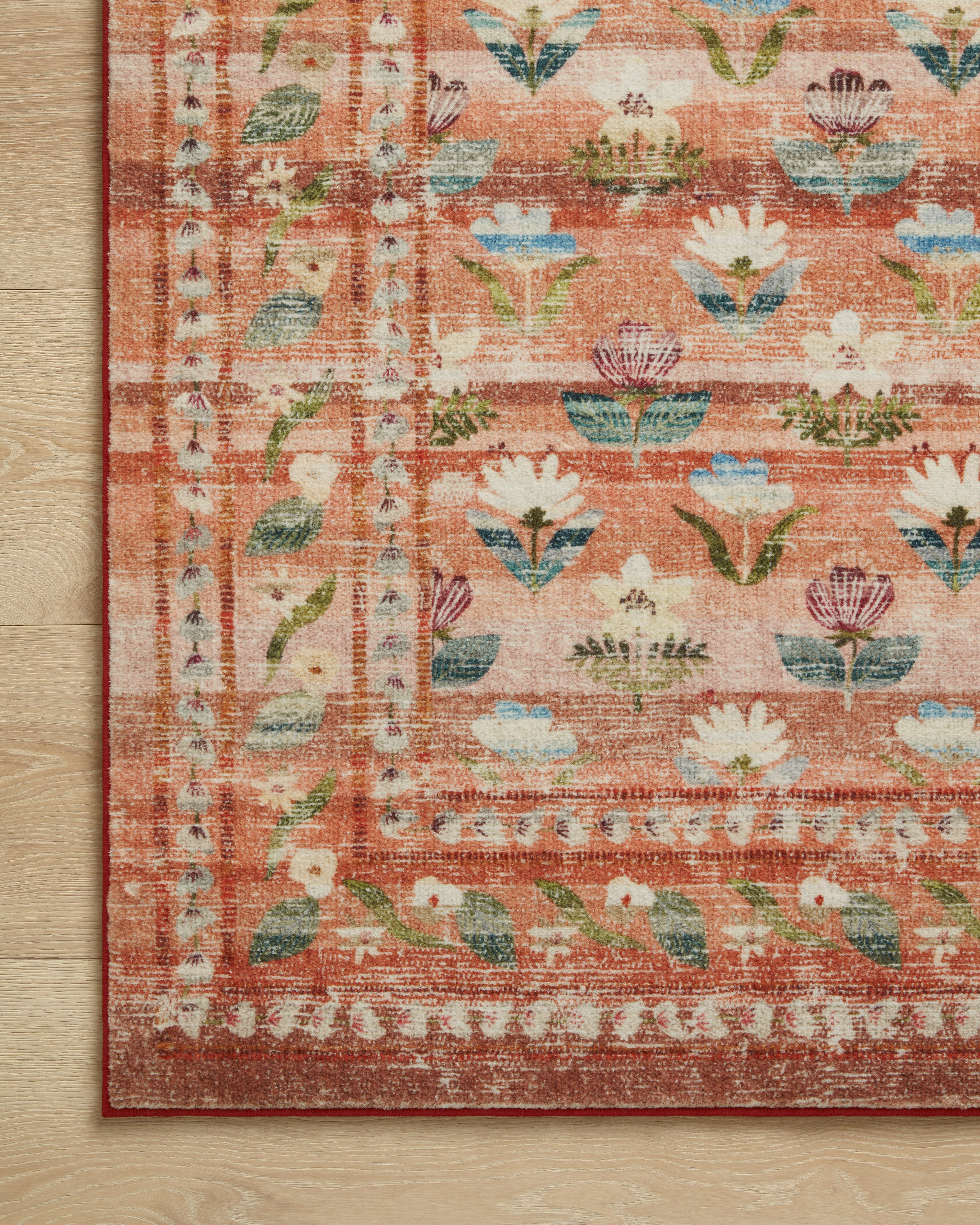Rifle Paper Co. x Loloi Courtyard Terracotta Oval Rug RUGS - synthetic Loloi