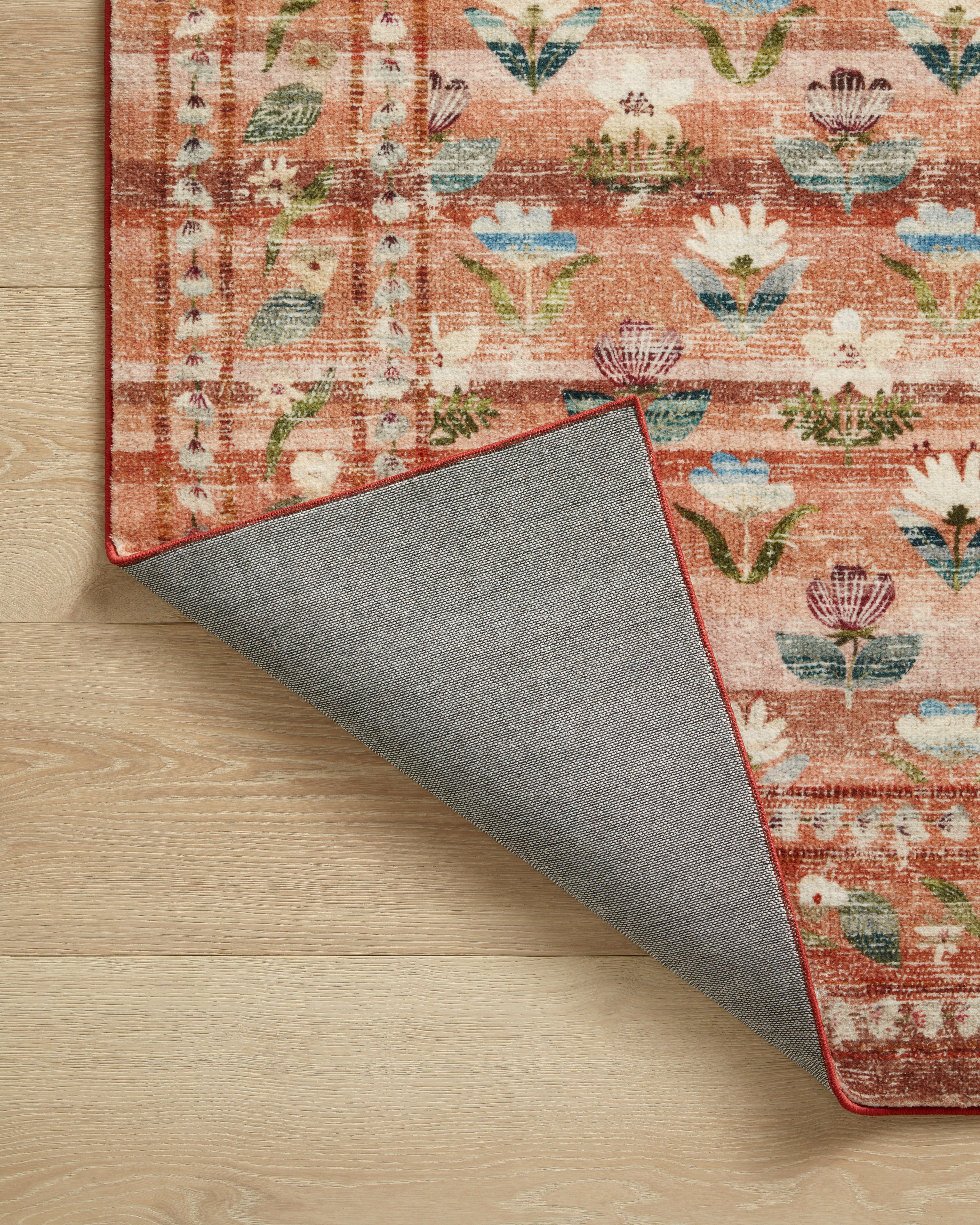 Rifle Paper Co. x Loloi Courtyard Hadley Terracotta Rug 3-patterned rugs Loloi