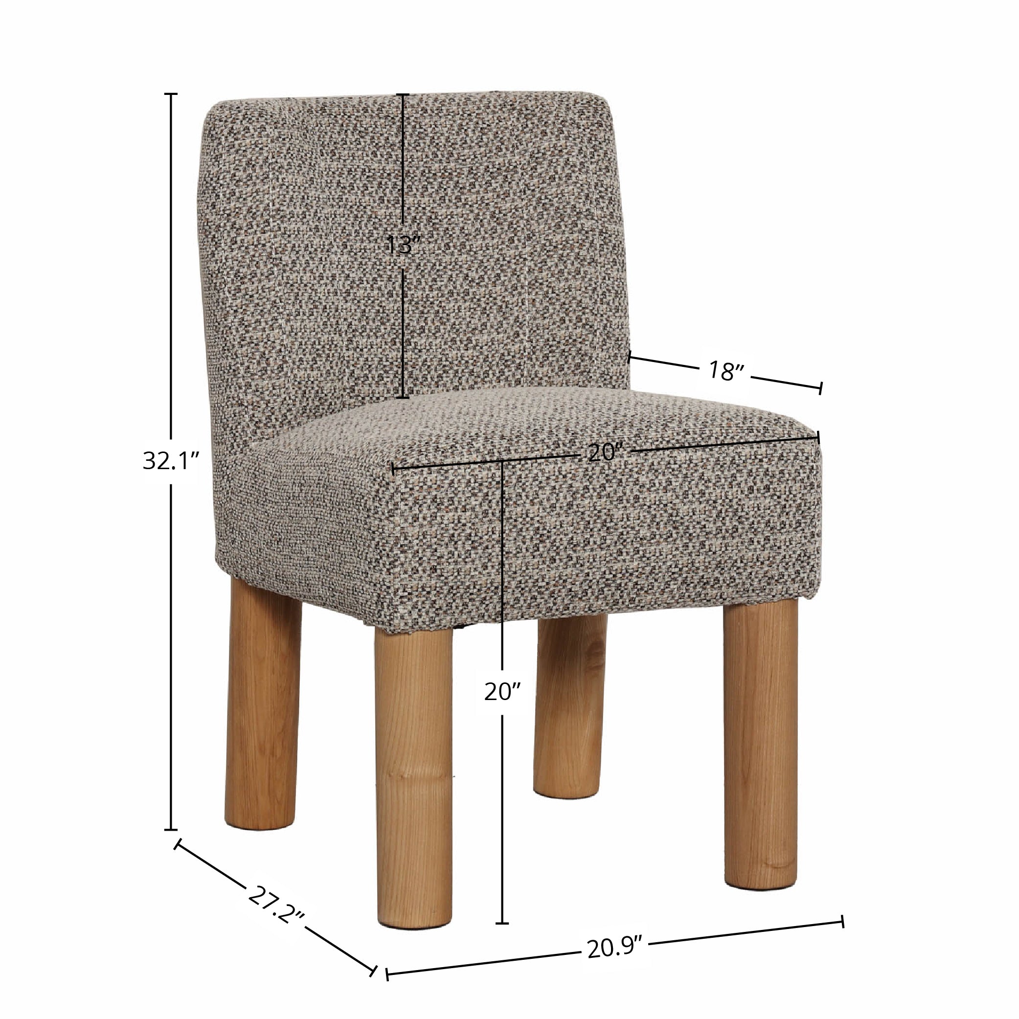 Dustin Dining Chair - set of 2 FURNITURE - dining chairs LH IMPORTS