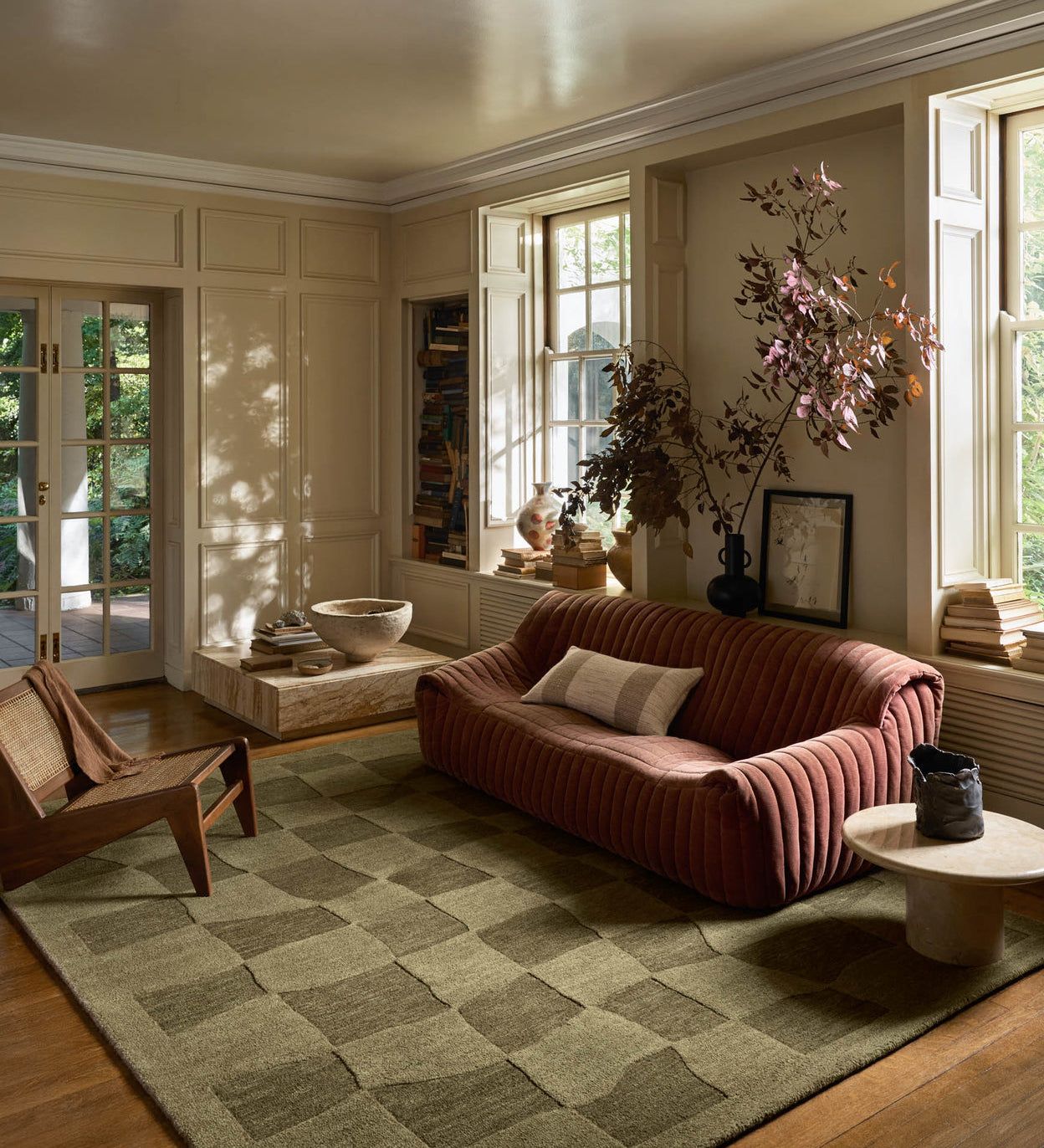 Leanne Ford x Loloi Craven Green / Olive Rug RUGS - wool Loloi