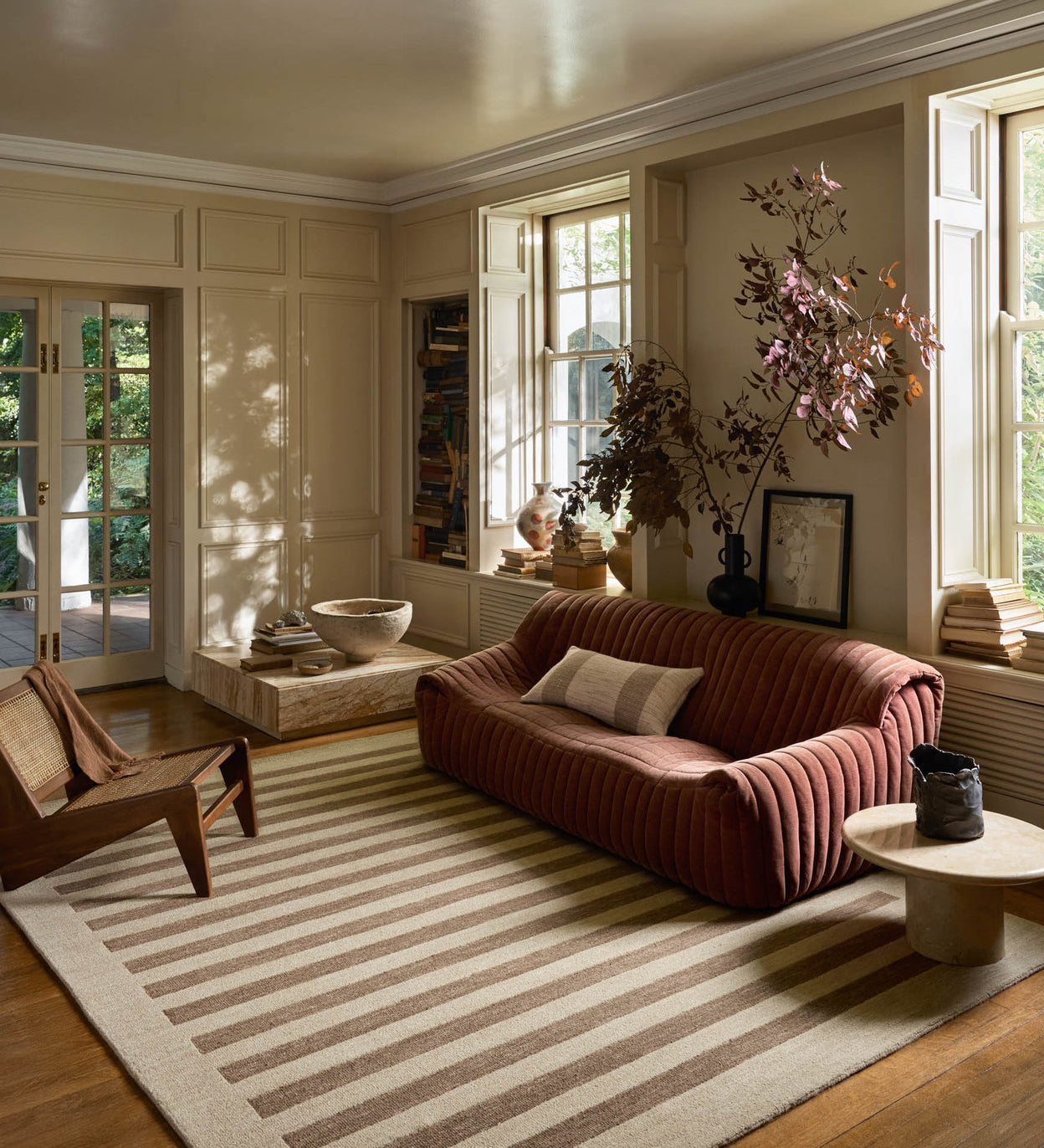 Leanne Ford x Loloi Craven Oatmeal / Bark Rug RUGS - wool Loloi
