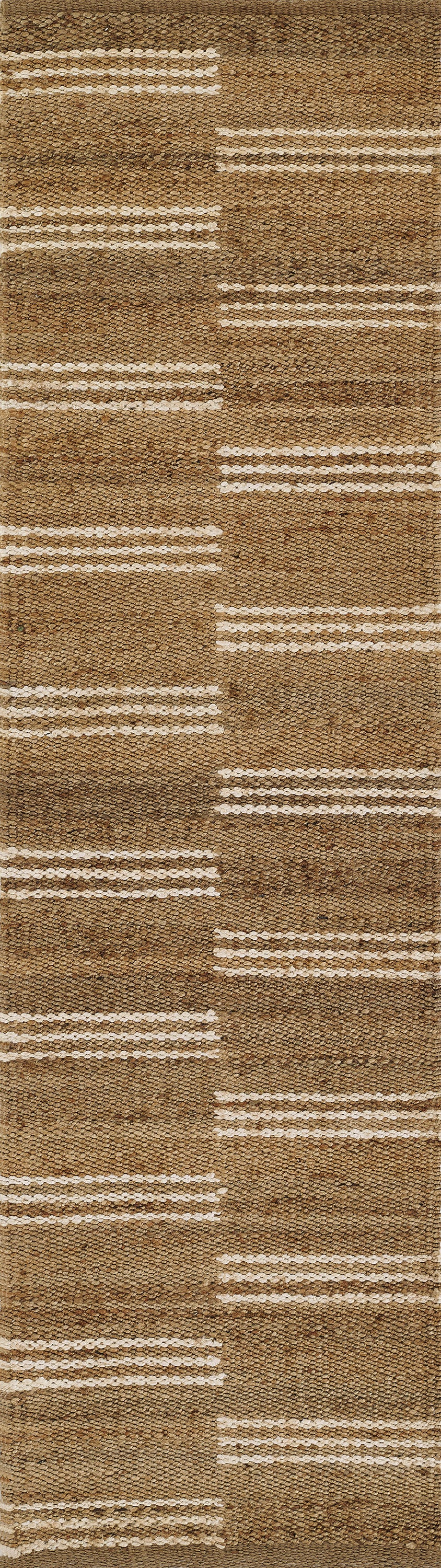 Crescent Broken Stripe Hand Woven Jute Area Rug RUGS - jute Momeni