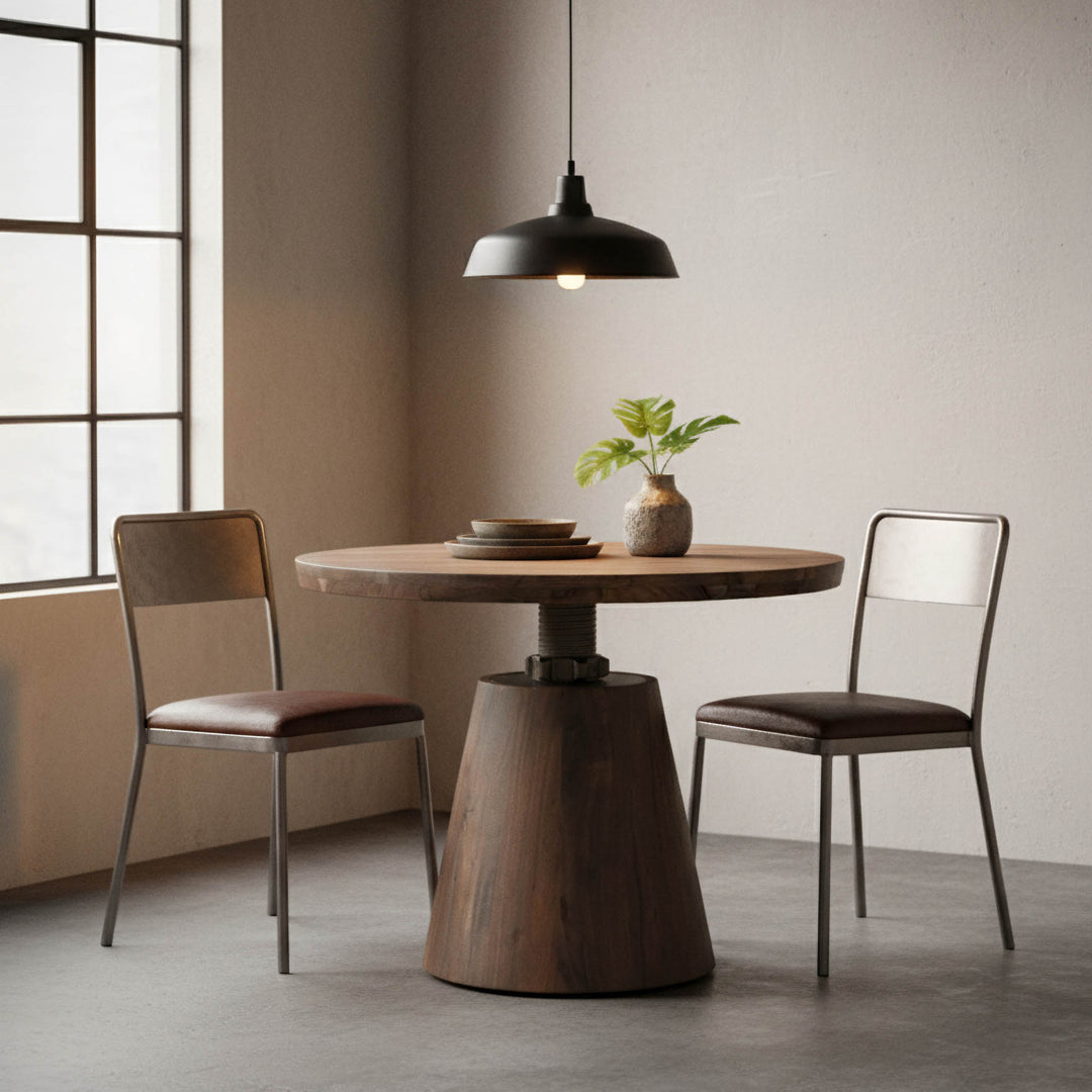 Brittany Crank Table 9 - a - FURNITURE - dining table - round LH IMPORTS