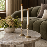 Taper Candle Holders with Bauble Detail