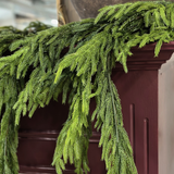 Faux Dripping Pine Garland CHRISTMAS 2025 Tri W Imports