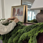 Faux Dripping Pine Garland CHRISTMAS 2025 Tri W Imports