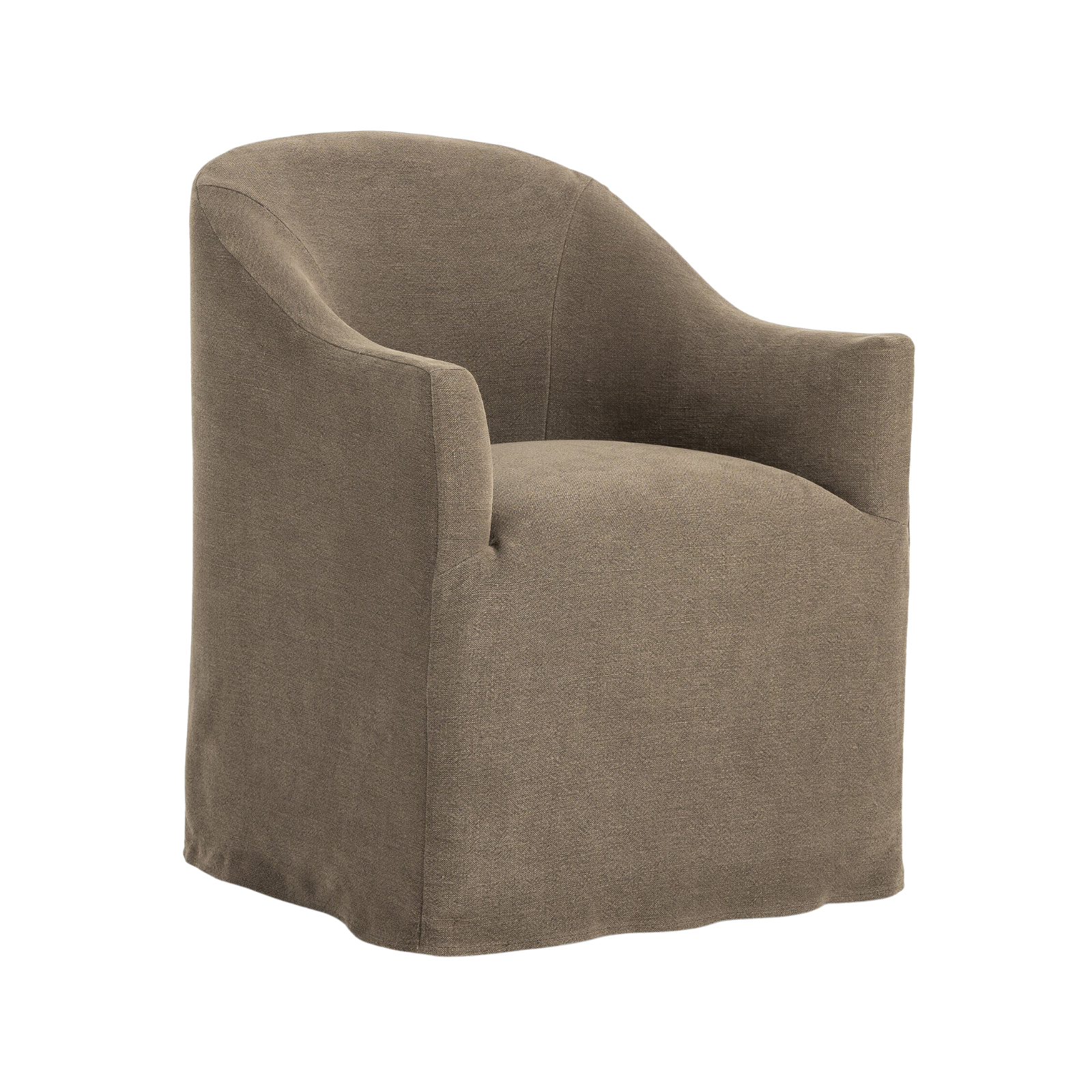 FLOOR MODEL - Cove Dining Chair With Casters - Broadway Coffee FURNITURE- floor model Four Hands