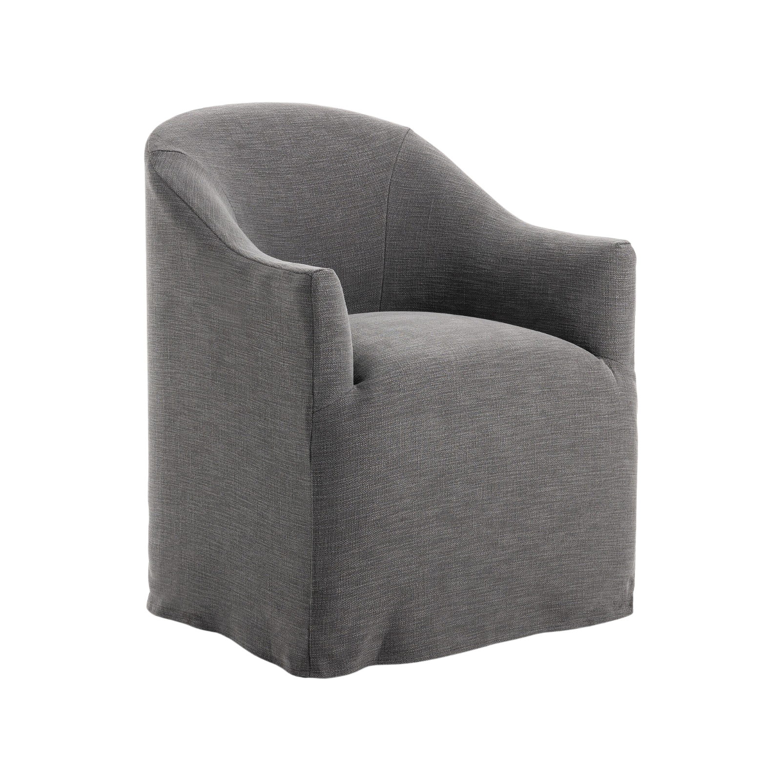 Cove Dining Chair With Casters 10 - a - FURNITURE - dining chair Four Hands Bergamo Charcoal