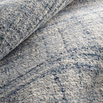 Harris Blue/Ivory Hand Micro Hooked Wool Rug-Rug & Weave