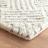 Layers Grey Hand Hooked Wool Rug- Rug & Weave