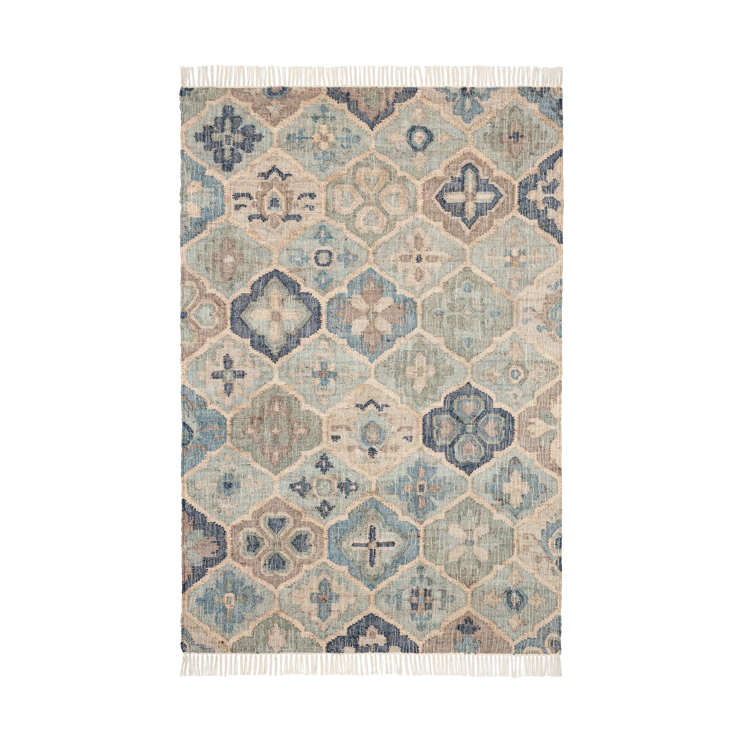 IN STORE - Pali Handwoven Jute Rug IN STORE - rugs Dash & Albert Blue 2' x 3'