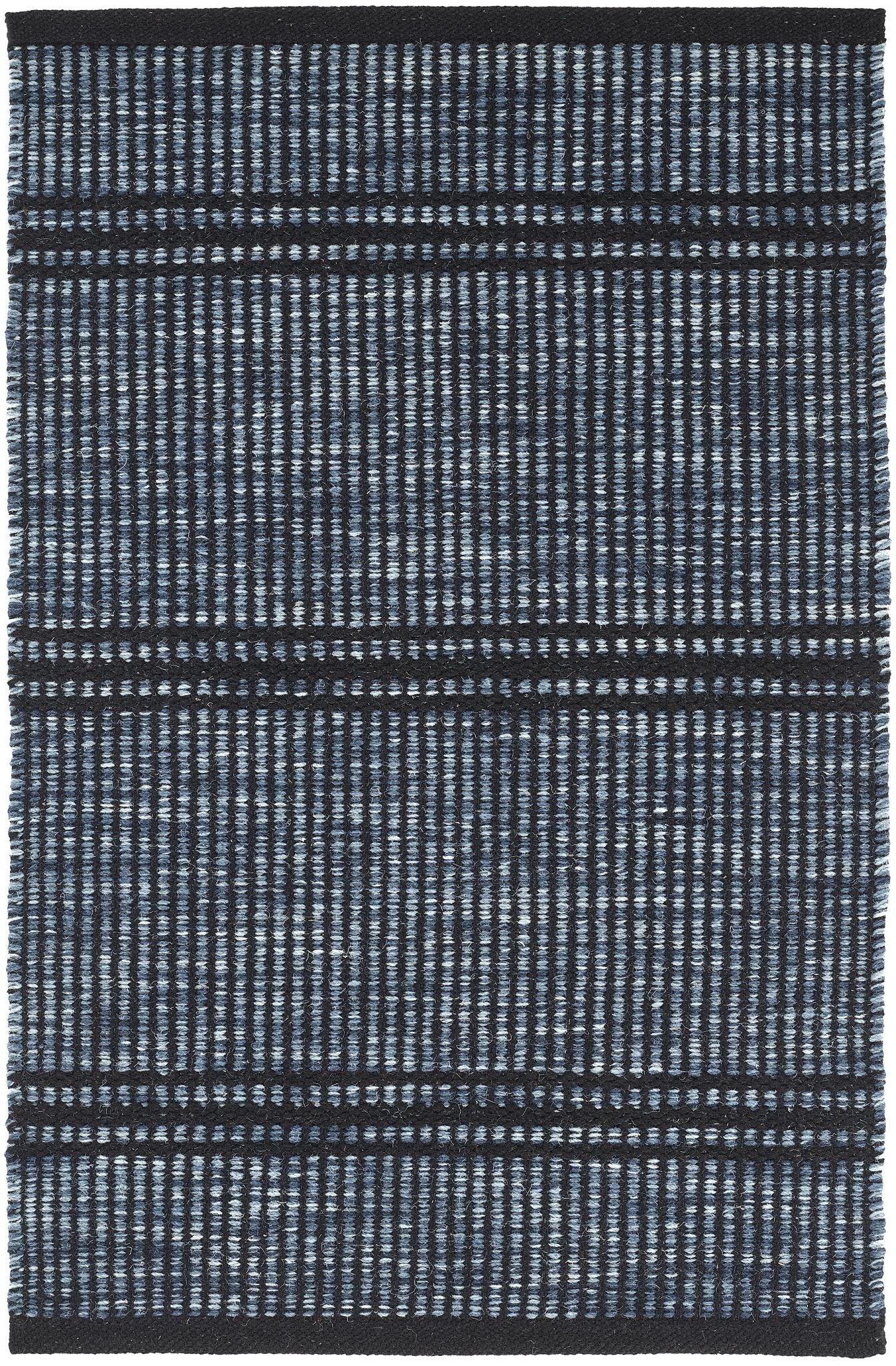 Malta Navy Handwoven Wool Rug-Rug & Weave