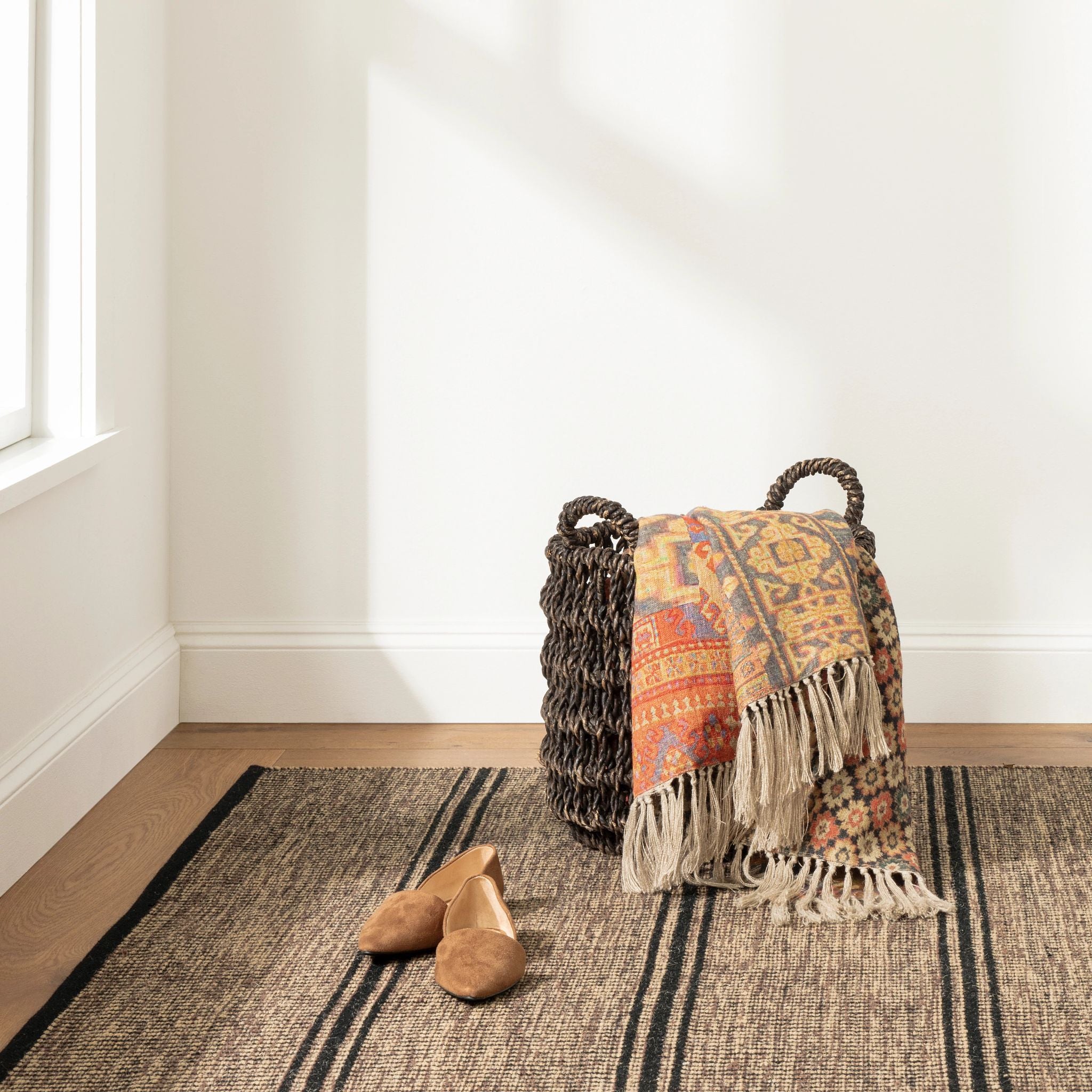 OVERSTOCK RUG - Malta Camel Handwoven Wool Rug - 2'6"x8' IN STORE - Sale Rugs Dash & Albert
