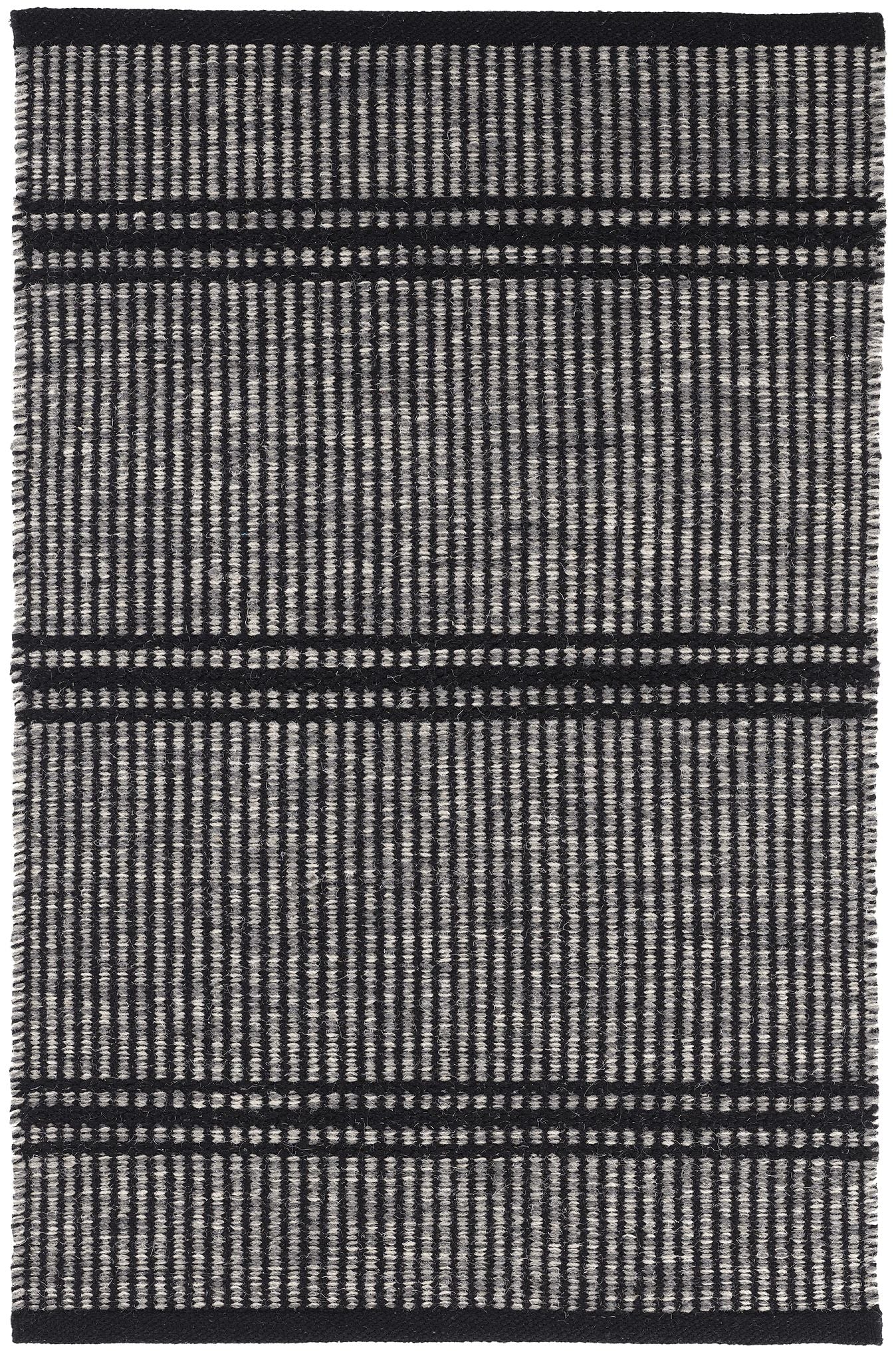 Malta Black Handwoven Wool Rug-Rug & Weave
