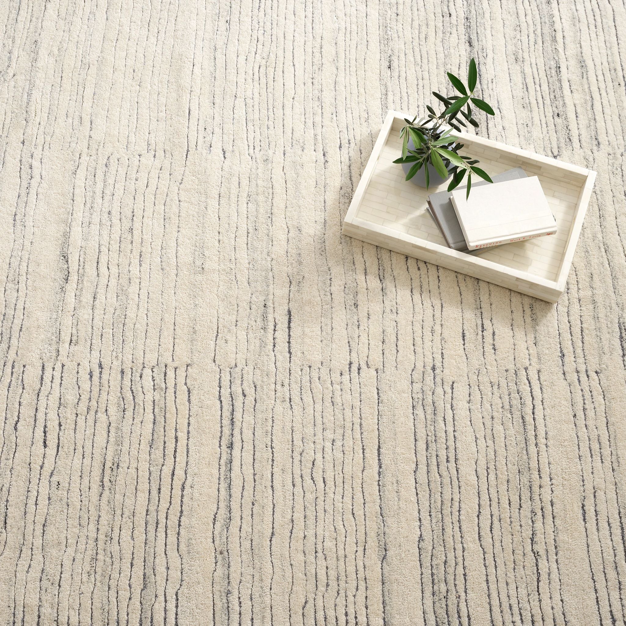 Avery Pewter Blue Hand Tufted Wool Rug-Rug & Weave