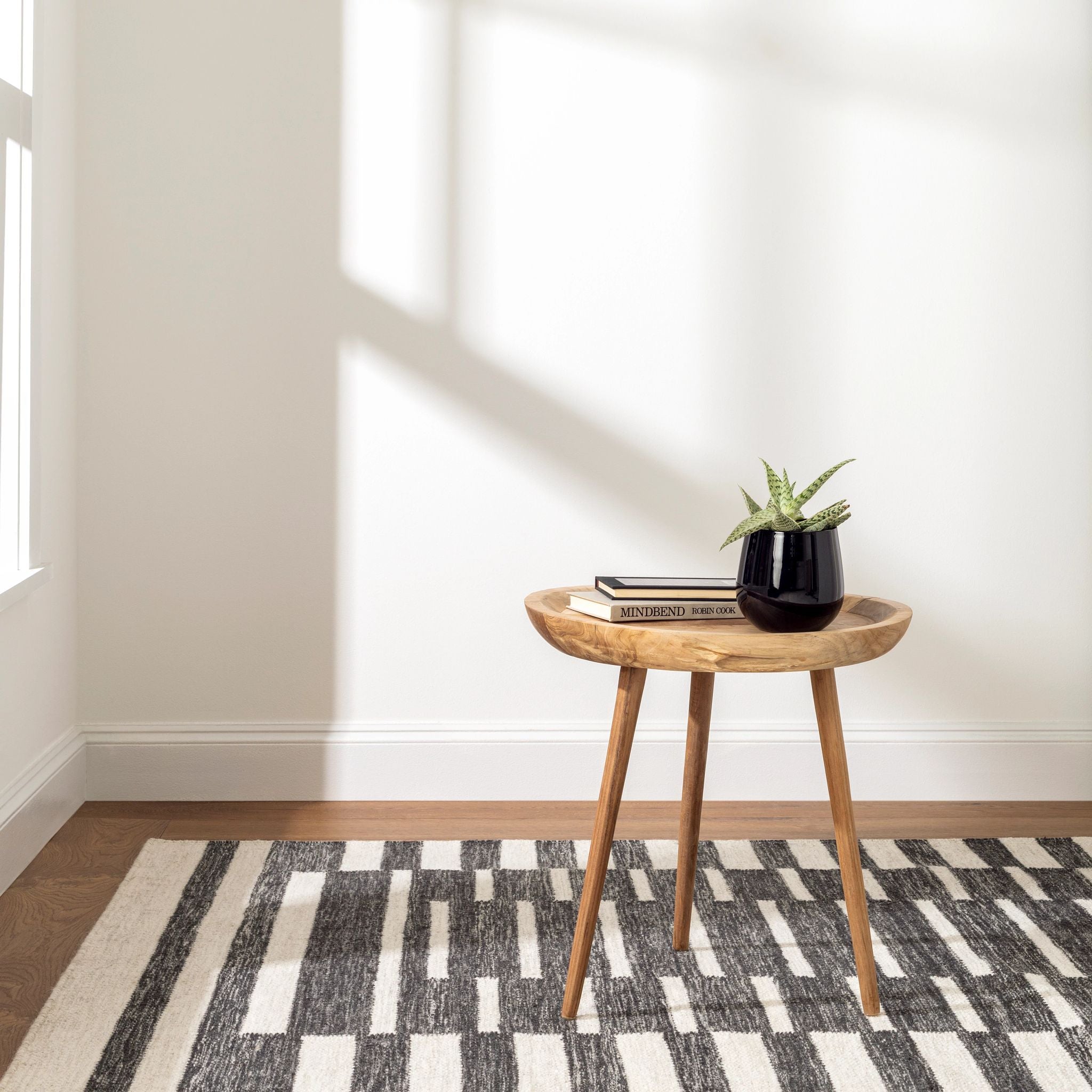 Heights Charcoal Handwoven Wool Rug-Rug & Weave