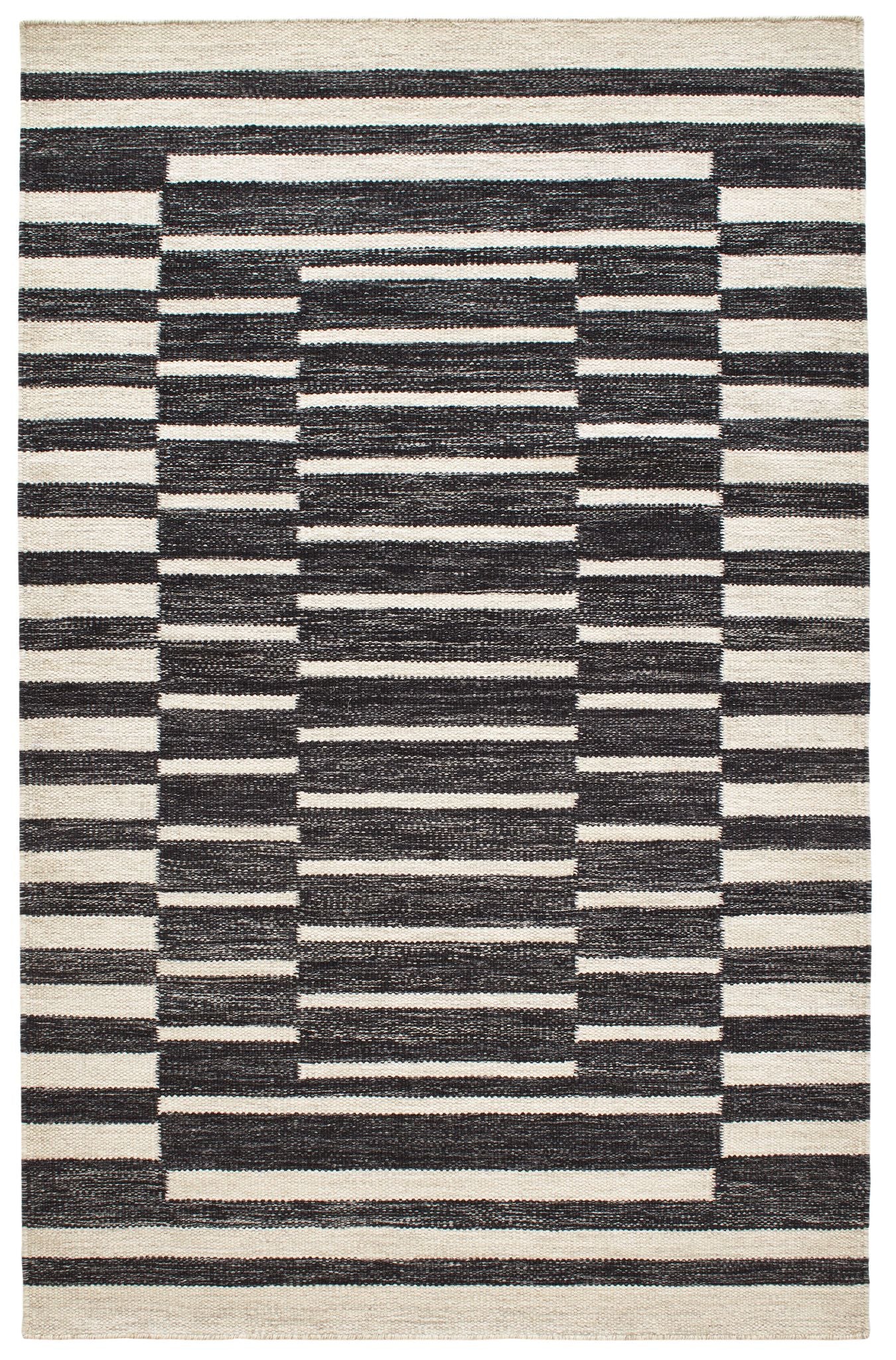 Heights Charcoal Handwoven Wool Rug-Rug & Weave