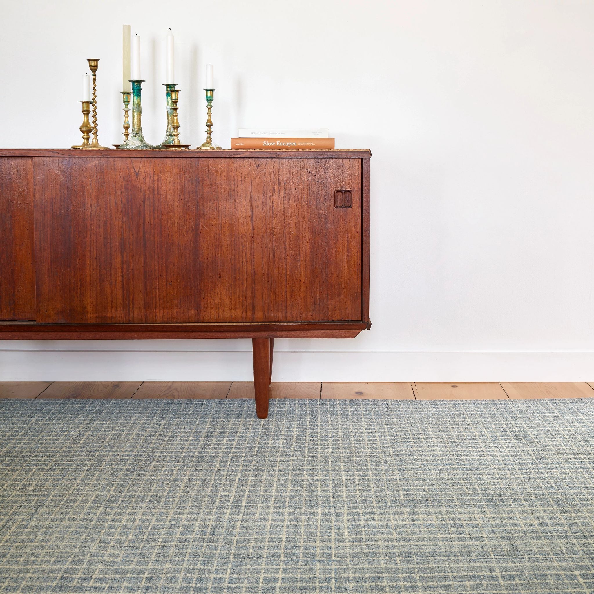 Conall Slate Hand Micro Hooked Wool Rug-Rug & Weave