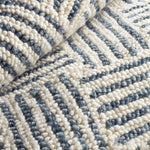 Layers Indigo Hand Hooked Wool Rug- Rug & Weave