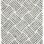 Layers Indigo Hand Hooked Wool Rug- Rug & Weave