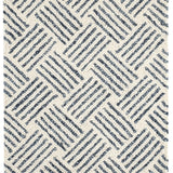 Layers Indigo Hand Hooked Wool Rug- Rug & Weave