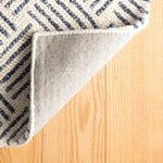 Layers Indigo Hand Hooked Wool Rug- Rug & Weave