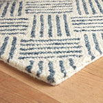 Layers Indigo Hand Hooked Wool Rug- Rug & Weave