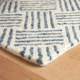 Layers Indigo Hand Hooked Wool Rug- Rug & Weave
