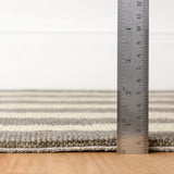 Silas Stripe Hand Micro Hooked Wool Rug RUGS - wool Dash & Albert