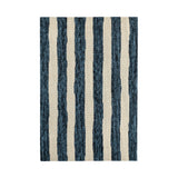 Silas Stripe Hand Micro Hooked Wool Rug RUGS - wool Dash & Albert Navy 2' x 3'
