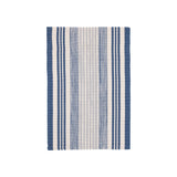 Quincy Stripe Handwoven Indoor/Outdoor Rug RUGS - synthetic Dash & Albert Denim 2' x 3'