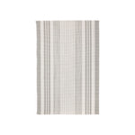 Quincy Stripe Handwoven Indoor/Outdoor Rug RUGS - synthetic Dash & Albert Platinum 2' x 3'
