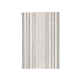 Quincy Stripe Handwoven Indoor/Outdoor Rug RUGS - synthetic Dash & Albert Platinum 2' x 3'