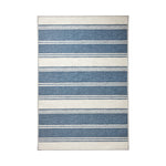 Bowman Stripe Machine Washable Rug RUGS - washable Dash & Albert Blue 2' x 3'