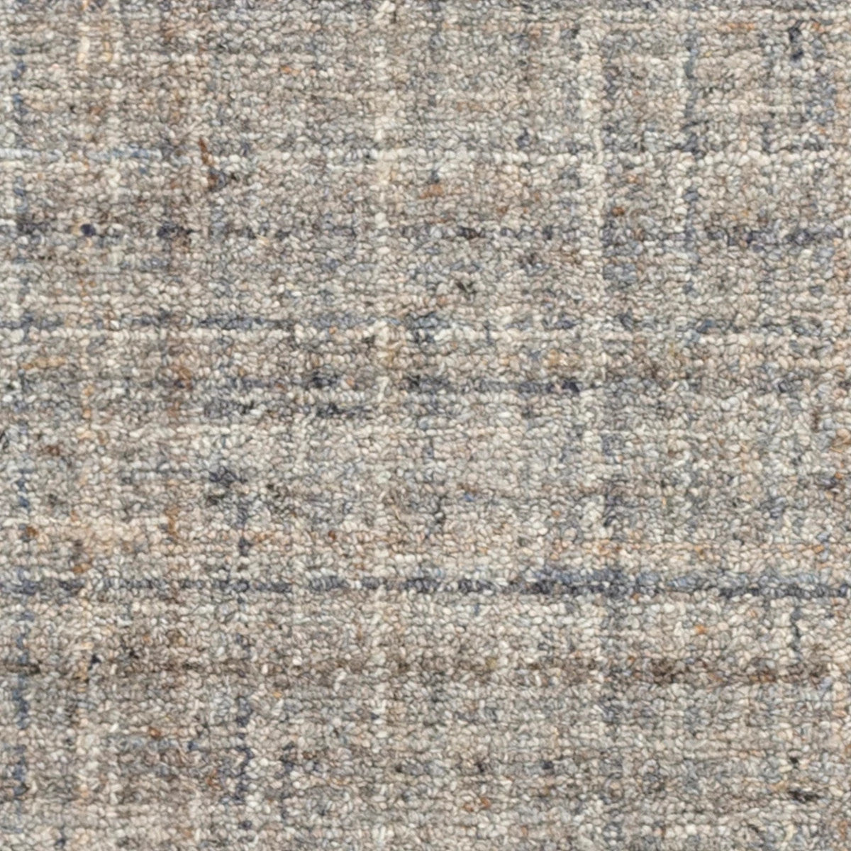 Harris Blue/Brown Hand Micro Hooked Wool Rug-Rug & Weave