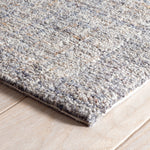 Harris Blue/Brown Hand Micro Hooked Wool Rug-Rug & Weave