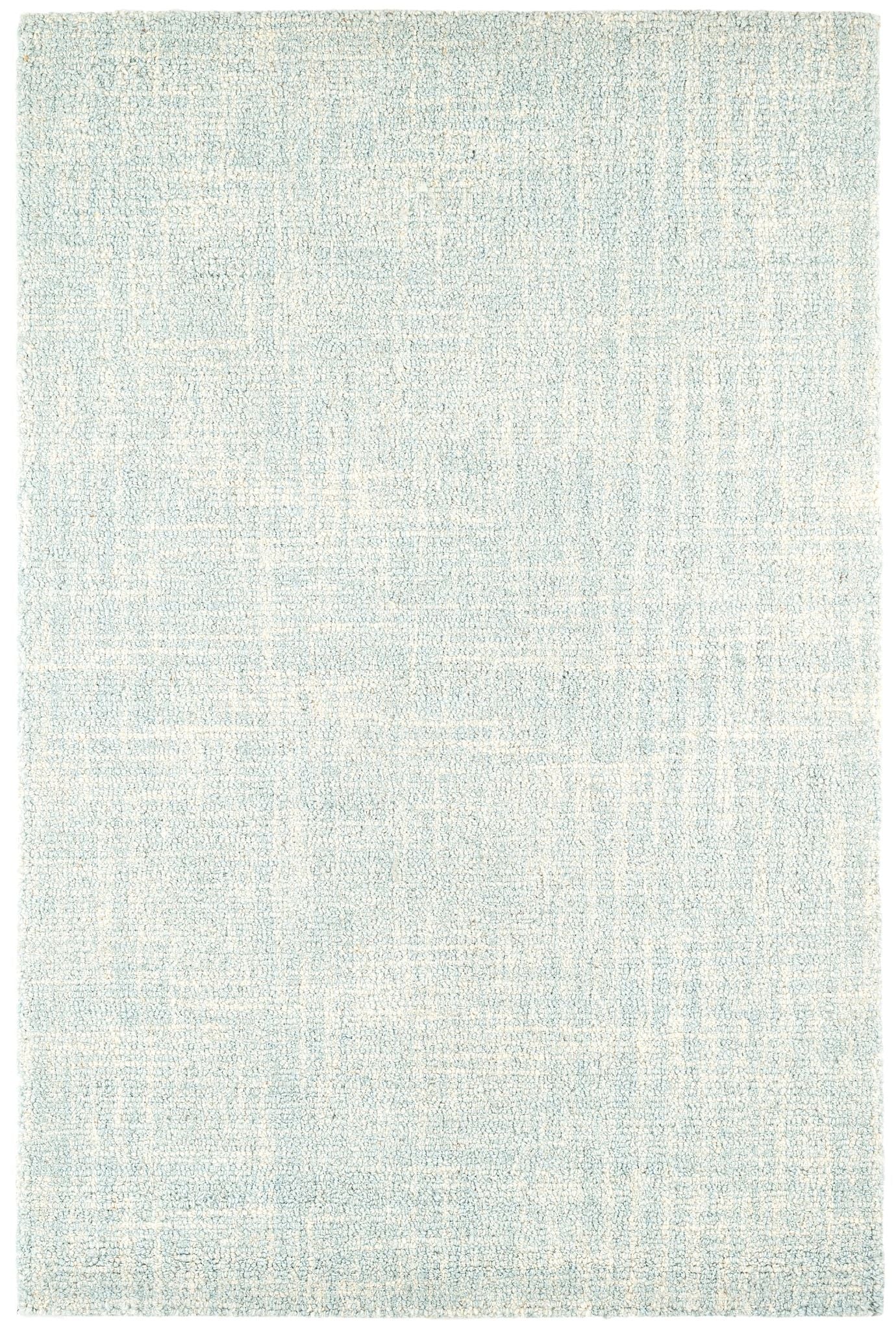Crosshatch Sky Hand Micro Hooked Wool Rug-Rug & Weave