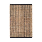 Gridwork Handwoven Jute Rug RUGS - jute Dash & Albert Black 2' x 3'