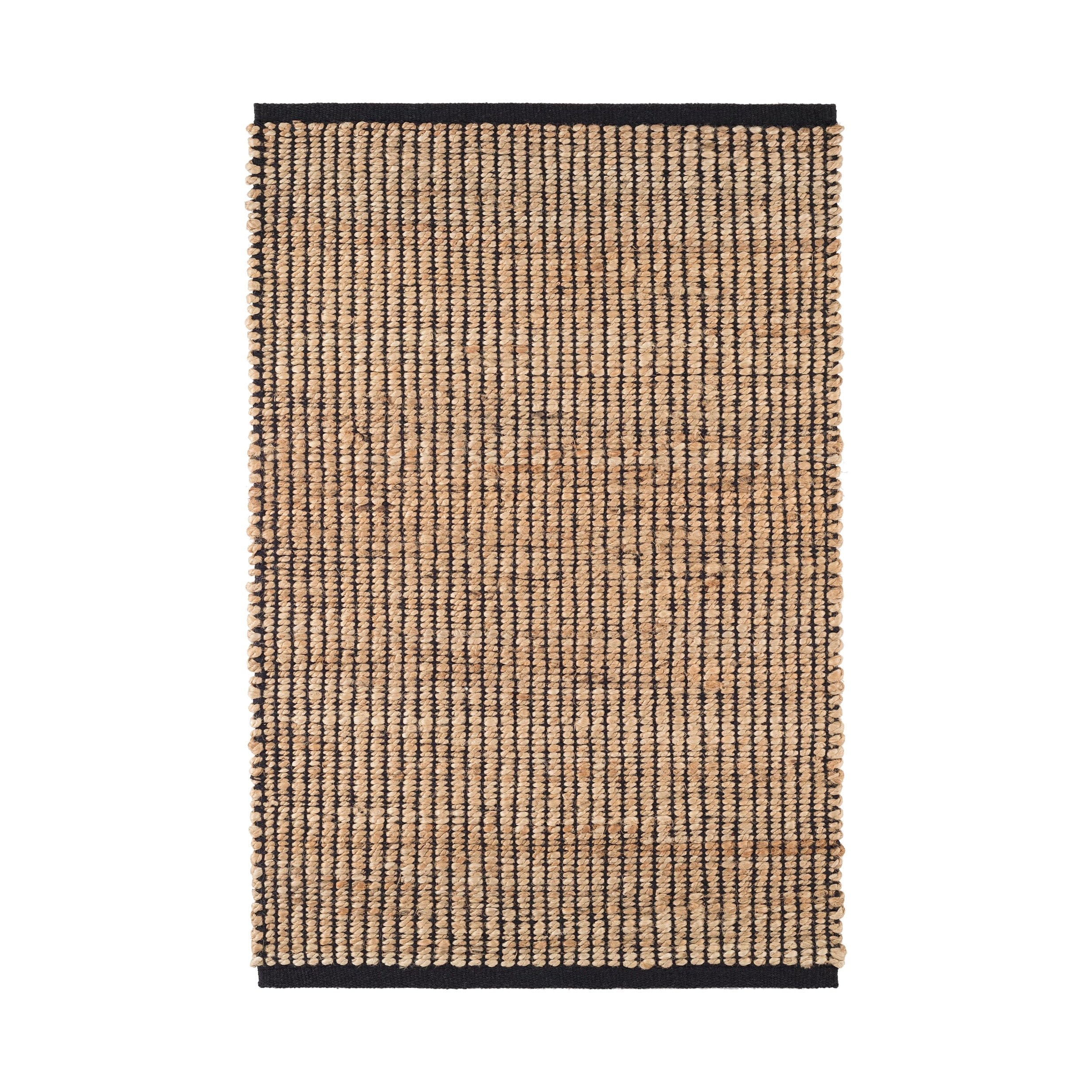 Gridwork Handwoven Jute Rug RUGS - jute Dash & Albert Black 2' x 3'