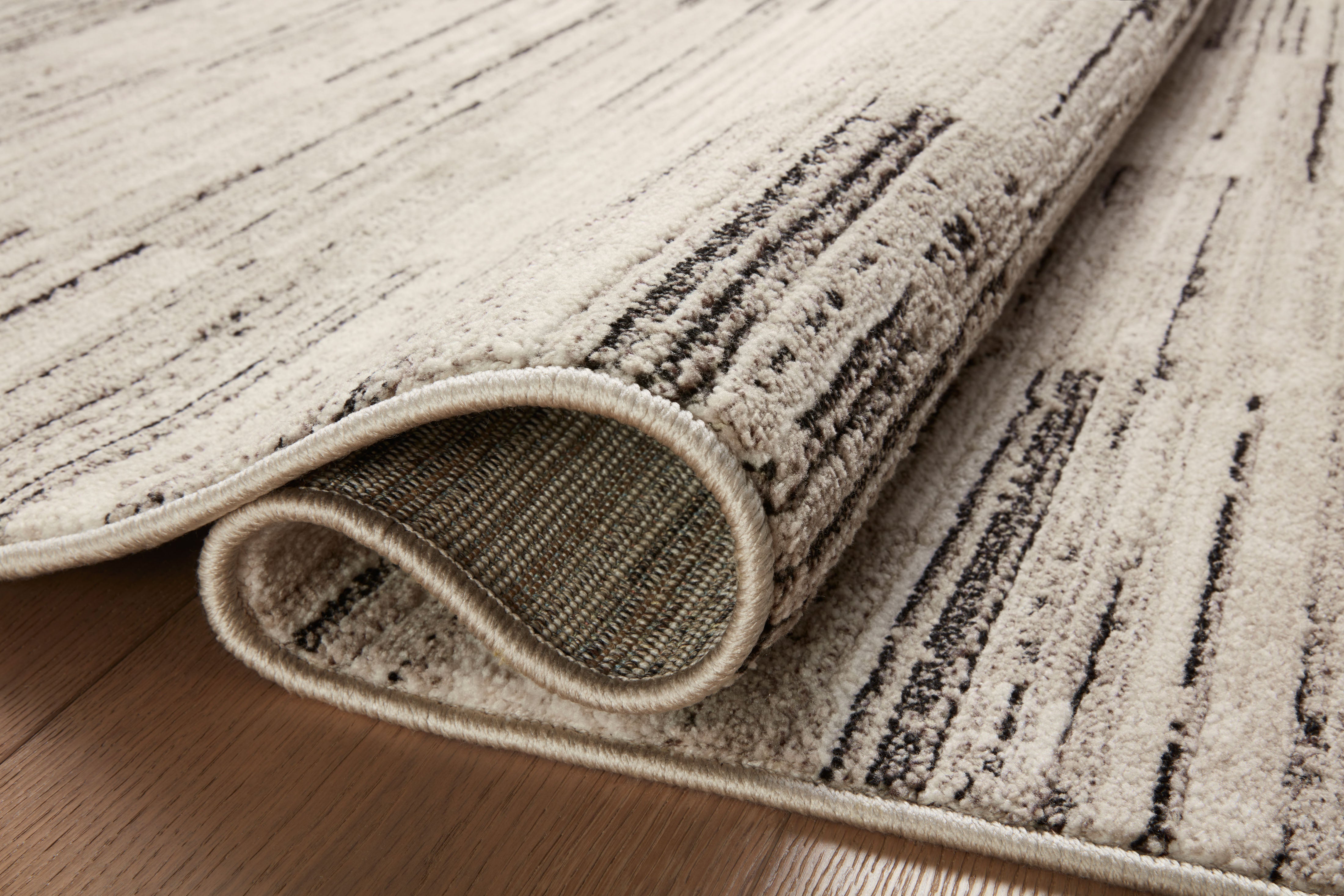 Loloi Darby Charcoal / Sand Rug 0-RUGS-patterned Loloi
