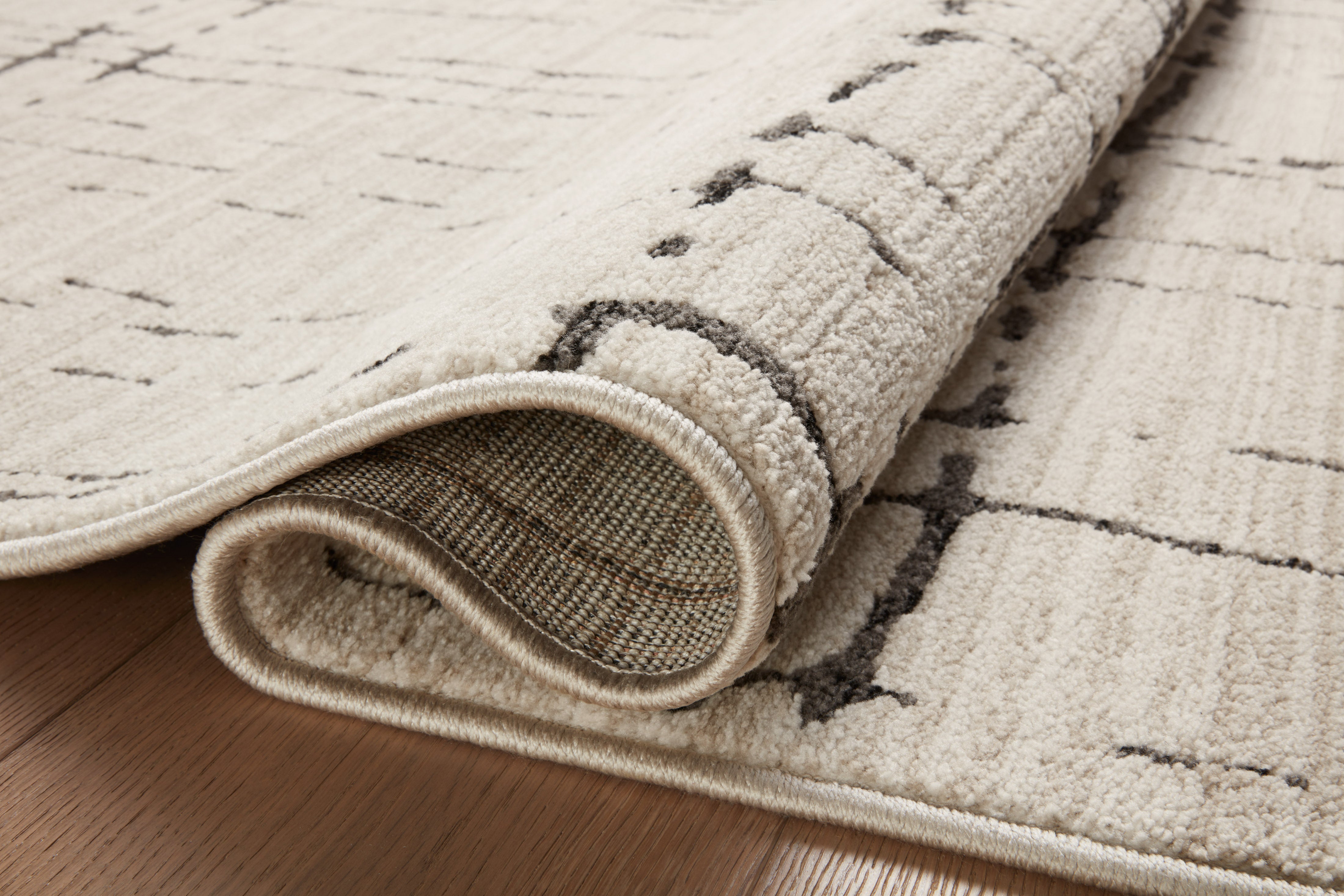 Loloi Darby Sand / Dk. Grey Rug 0-RUGS-patterned Loloi